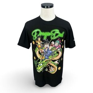 Hypland x Dragon Ball Goku Shenron Graphic T-Shirt Black Mens Medium